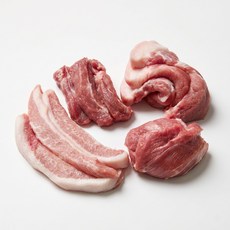국내산 돼지고기 김해 뒷고기 특수부위 뒷고기 꼬들살 뽈살 두항정살 눈살 모듬세트 500g, 1세트