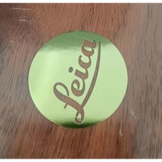 라이카 로고 라이카 스티커 콜라 로고 금속 스티커 로고 로고 휴대폰 스티커 카메라 스티커 장식용 금속 스티커, gold2cm, 1개