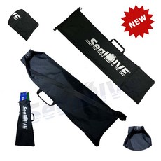 海豹潛水 長蛙鞋袋 長蛙袋 蛙鞋袋 裝備袋 長蛙 蛙鞋 防水袋 pve, 1個, Black