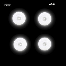 인라인스케이트 스케이트용 LED 플래시 휠 성인 및 어린이용 롤러 휠 부품 90A 80mm 76mm 72mm 70mm 68mm 64mm 60mm 62mm 4 개, 7.76mm-White, 1개