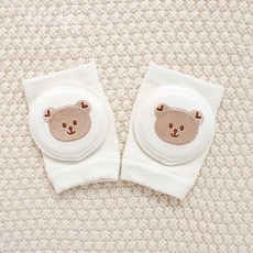 스타도어 유아용 큐트자수 메쉬 무릎보호대 2p, 큐트곰, 1개