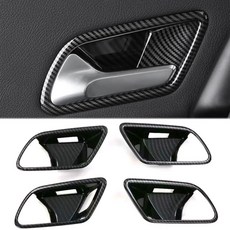 4件組 光澤 碳纖紋款 內門碗 裝飾蓋 自黏式 適合 H247 GLA250 35 W177 V177 A220, 1個