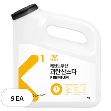 레인보우샵 과탄산소다 프리미엄 본품, 1kg, 9개