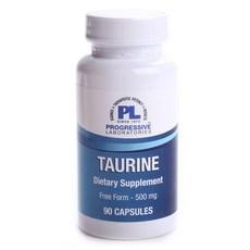 PROGRESSIVE LABORATORIES 牛磺酸 500 毫克膠囊, 90顆, 1罐