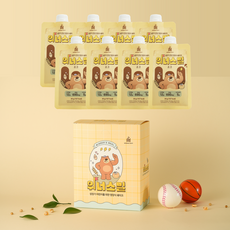 위너스밀 키즈 아침 식사용 단백질 쉐이크 파우치 초코 단백질 칼슘 식이섬유 비타민, 8개, 30g