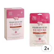 설성목장 무항생제 한돈으로 만든 한돈 어린이 육포, 2개, 125g, 돼지고기 육포맛