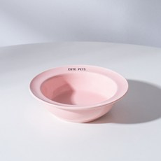 陶瓷防打翻貓碗 寵物餐桌食盆 適用老貓幼貓, 1個, 可愛的寵物《飞行家》系统 (粉色)