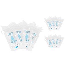 블루 휴대용 소변기 소변봉투 캠팽 이동식 비상용, 12개, 화이트