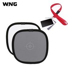 2 인 1 그레이 화이트 밸런스 카드 12인치 30CM 18% 미니 사진 보정 카메라 검사기 DSLR, [01] 2 in 1, 1)2 in 1, 1개