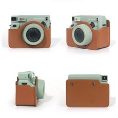 拍立得 WIDE400 復古相機包 皮套 (副廠), 1個, 棕色