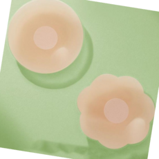 실리콘 니플밴드 니플패치 유두 가리개 남자매너밴드 젖꼭지 커버, 플라워형(1쌍)