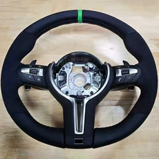 BMW F10 M3 하프 알칸타라 로고 스티어링 휠 어셈블리, 05 M5 Green Style