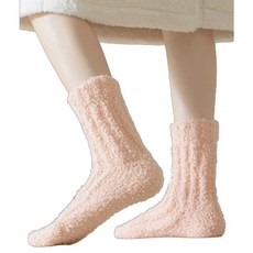 여성 파스텔 도톰한 수면 양말 20cm 1P 겨울 삭스