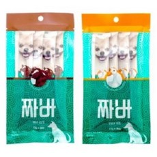 짜먹는 애견 유산균 비프 오리 2종 세트 말티즈 성견 쉽독 전연령