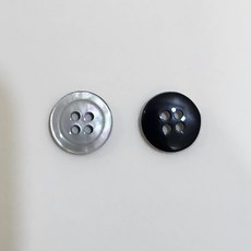 유화 화산송이 항균 기능성 각테 단추 11.5mm 10개 19컬러, 15 연그레이