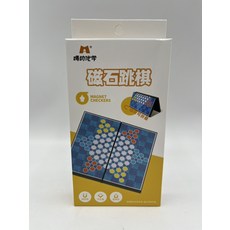 磁石跳棋 磁性板 便携性, 藍色, 1套