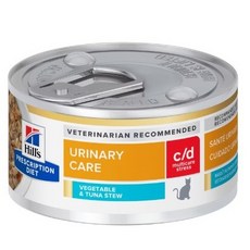希爾思 Hill's 貓用c/d Stress 鮪魚燉蔬菜燉肉罐頭 82克 24罐, 24個, 24罐(超取限48罐，宅配限192罐, 82g, 鮪魚燉菜