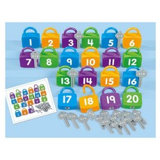 晴晴百寶盒 美國進口20以內加法學習配對鎖 LAKESHORE 尋寶遊戲感統教具益智遊戲環保無毒玩具, 1個