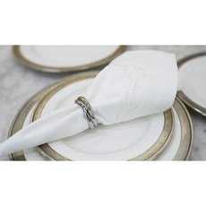 아르떼펠레 테이블 냅킨 - 2pcs 1set, 1개, 2개, 스노우 화이트