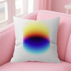 그라디언트 헤일로 베개 커버 툰 선물 쿠션 침실 홈 소파 의자 좌석 장식, C. z3