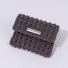 모누의 네트공예 - 벚꽃팝콘 카드지갑 DIY 키트 (영상제공), 차콜그레이, 1개