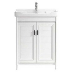 세면대 수납장 화장실 하부장 간이 세라믹 간이 욕실, 대형 화이트(가로61폭41높이79cm), 1개