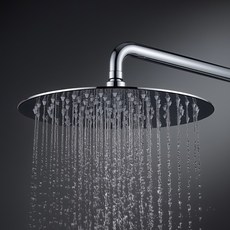 잔수 차단 스테인리스 해바라기 샤워 헤드 수전 욕실 샤워기 헤드 레인샤워, 와이드핏 사각형, 실버, 1개