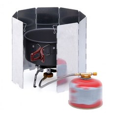 캠핑바람막이 휴대용이 가스버너바람막이 가스렌지바람막이 가스버너 캠핑바람막이, ↘onry8단 가스버너바람막이↗for, 1개