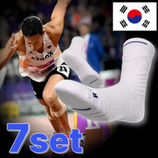 인피니티 스포츠양말 러닝 테니스 농구 쿠션 배드민턴 헬스 기능성, 화이트, 7개