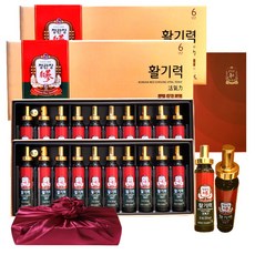 정관장 6년근 홍삼정 활기력 20세트(10세트 2개입) 홍삼농축액 비타민함량 400ml+쇼핑백 골프 여행 부모님 명절 선물세트(보자기포함), 400ml, 2박스