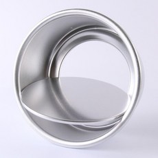 活底蛋糕模-圓形 2至12寸鋁合金陽極處理蛋糕模 活動戚風蛋糕模 烘焙模具, 1個