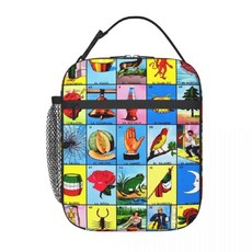 반데라 플래그 로테리아 카드 멕시코 빙고 복권 절연 도시락 가방 방수 열 쿨러 상자, A. 26x21x11cm, 22. 2