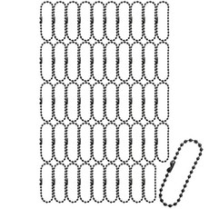 칼라군번줄 WDS, 50개, 블랙