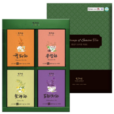다예 우리 차 4종 선물세트, 모과차 5p + 귤피차 5p + 도라지차 5p + 우엉차 5p, 1세트