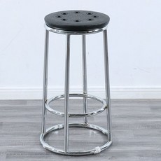 원형 바 스툴 카페 1 더블 스틸 걸상 높은 발 두꺼운, 퍼플 73cm 두꺼운 플라스틱 블랙