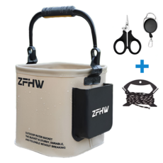 블루훅 낚시 필수 세트 접이식 두레박 물통 로프 합사 가위 핀온릴 대용량