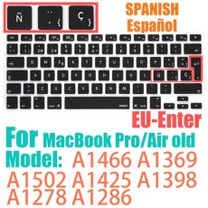 AIR 13 15 A3240 레이아웃 스페인어 키보드 16 M3 M2 A3114 M4 12 A2941 A3241 14 커버, EU Air old, 1개