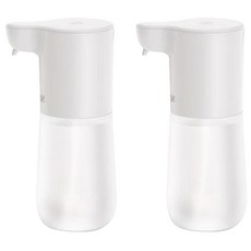 미홀 타입C 충전식 자동 거품 손세정기 2 600ml, 2개, 화이트