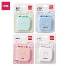 DFMEI 得力79652皮捲尺2米多功能伸縮測量三圍身高家用迷你軟捲尺, 1個