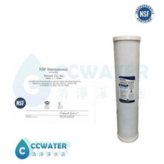 【清淨淨水店】外銷品牌，100%台灣製造NSF認證通過PURE-T CTO，20"大胖塊狀活性炭濾心，壓縮活性碳 600, 1個