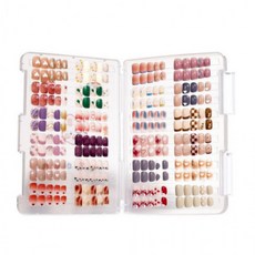 페디큐어 네일팁 수납함 네일차트판 대형 플라스틱수납박스 보관함 네일아트판 데스크정리함 재료 케이스, 1개, 상세페이지 참조