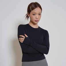 [콘치웨어] 여성용 슬림핏 에센셜 롱 슬리브 5colors 필라테스 요가