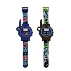 LEXiBOOK Batman Walkie-Talkie Watches 2 Pieces Range up to 200m Flashlight Compass Recharge, LEXiBOOK, Batman, Walkie-Talki, 1개