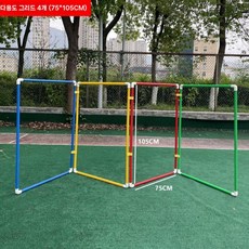 드릴링 원 구멍 다양한 점프 격자 여행 게임 소품 야외 스포츠 장비 시추 크롤링, 75x105 4조립