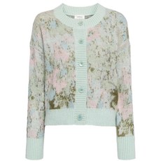 원피프틴 플로럴 인타르시아 니트 가디건