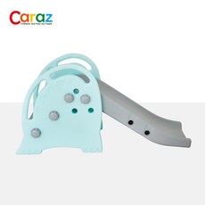 카라즈 공룡 2in1 유아 아기 미끄럼틀 실내놀이터, 1개, 민트