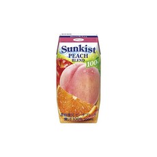 모리나가유업 썬키스트 100% 피치 블렌드 200ml×24병, 200ml, 24개