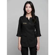 미용사 유니폼 피부 관리사 스파 병원 반팔 가운 에스테틱 마사지 피부샵 상의 세트