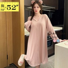 眼圈熊 親膚棉質長袖連身睡衣