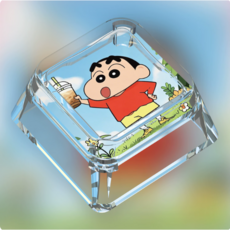 짱구는 못말려 투명 그림 기계식 키보드 키캡, 1개, 024